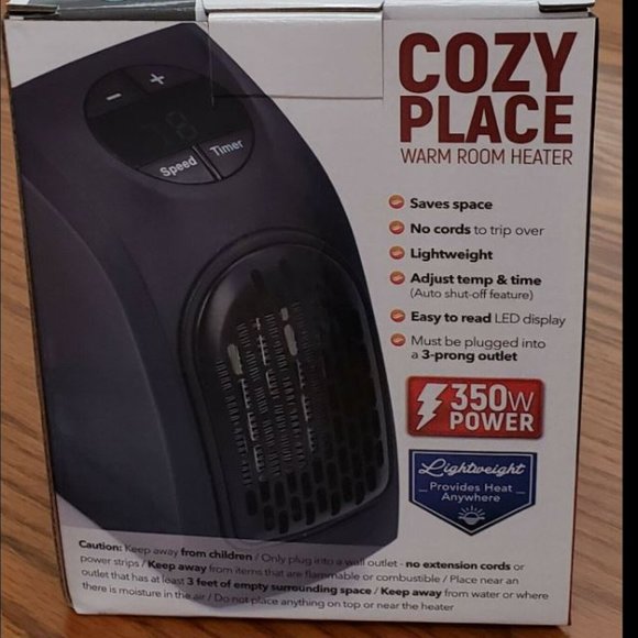 NWOT Eternal Cozy Place Warm Room Space Heater NEW - Picture 2 of 3